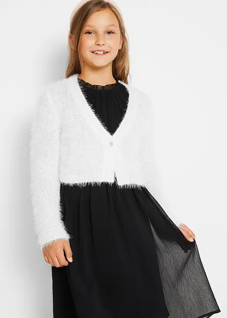 Fluffy strikket bolero for barn, bonprix