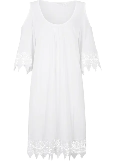 Transparent strandkjole av viskose, bonprix