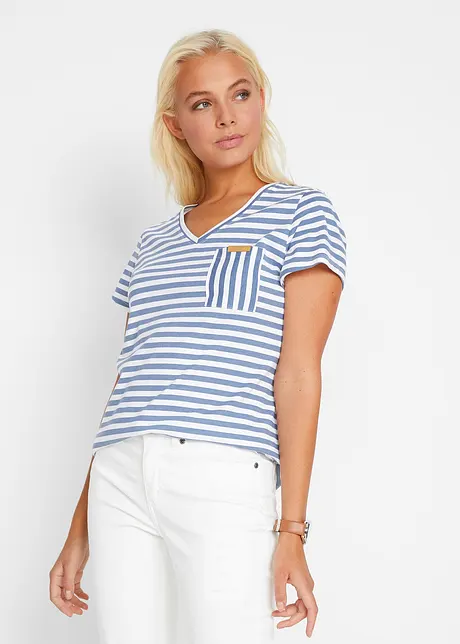 T-skjorte med stripemønster, bonprix