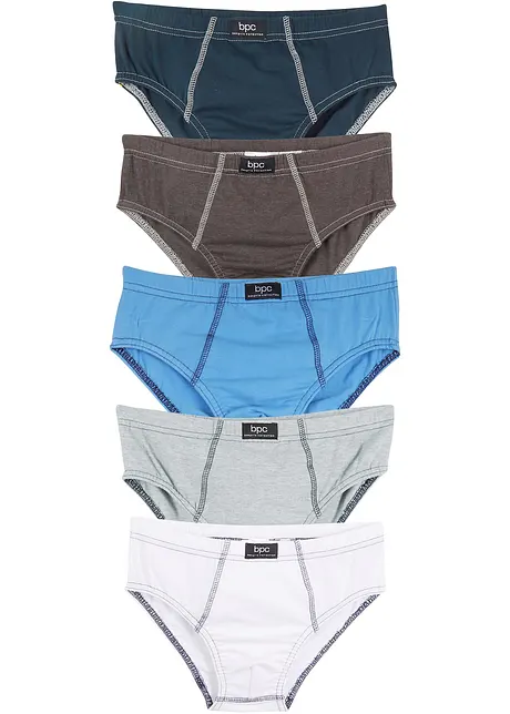 Truse til gutt, av økologisk bomull (5-pack), bonprix