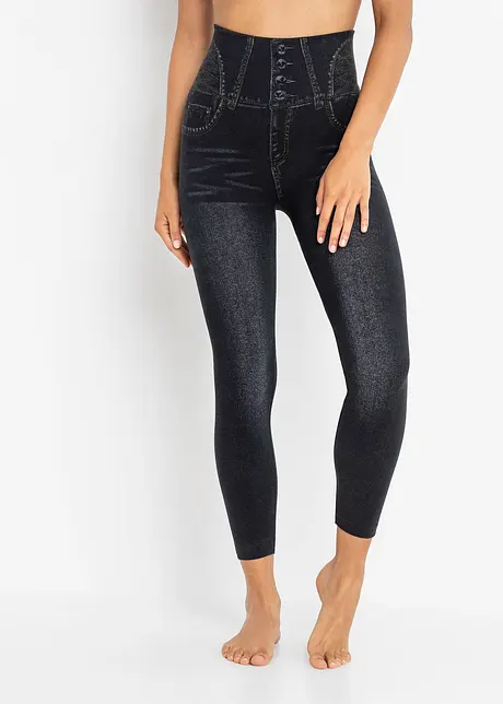 Shape seamless leggings i jeans-look, sterkt figurformende, bonprix