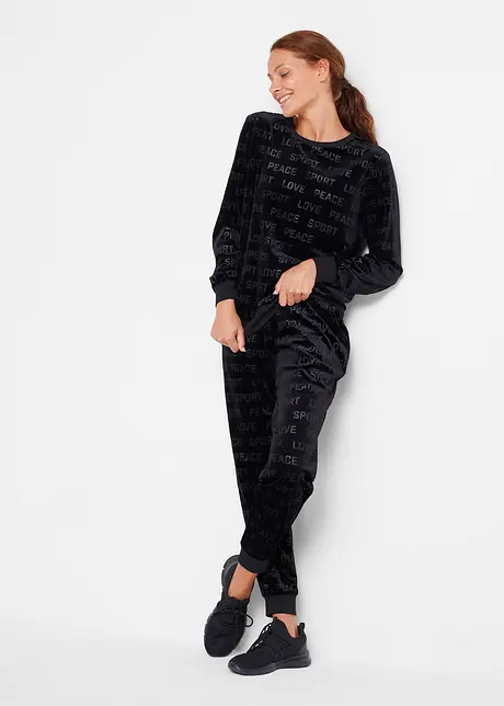 Joggedress i velour (2-delt sett), bpc bonprix collection