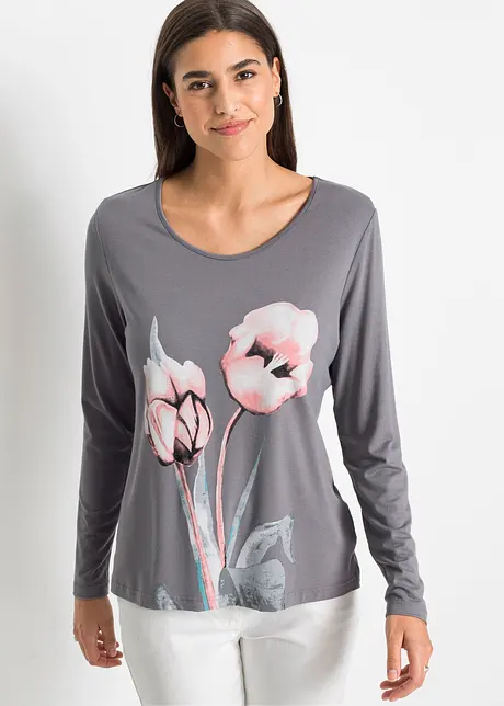 Langermet topp med print, bpc selection