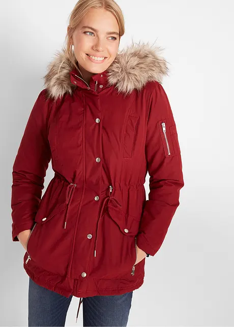 Varm parkas, fôret, bonprix