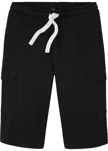 Cargo-bermudashorts i trikot i 100% økologisk bomull, bonprix