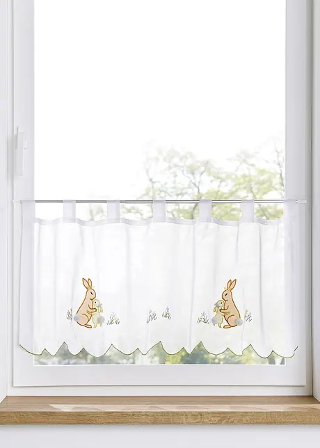 Panelgardin med broderi (1-pack), bpc living bonprix collection