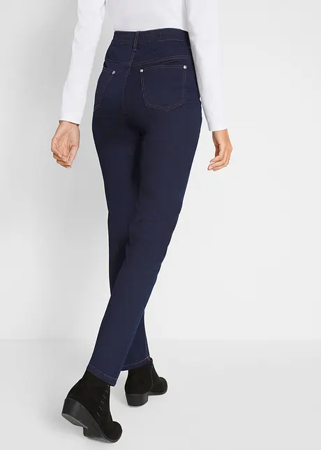 Twillbukse med stretch og komfortlinning, Slim Fit, bonprix