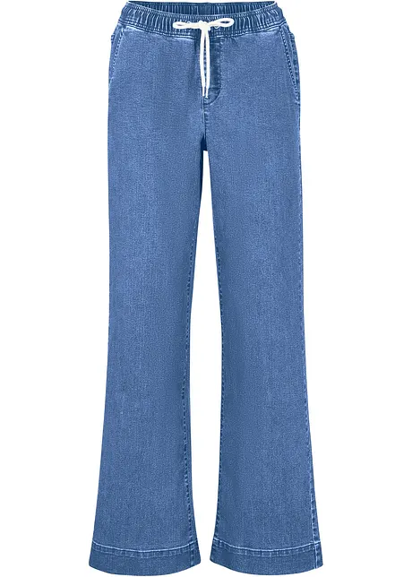 Wide Leg-jeans Mid Waist, stretch, bonprix