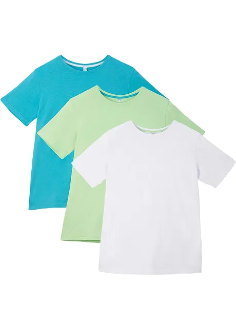 T-skjorte i 100% bomull (3-pack), bonprix