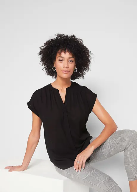 Blusetunika i georgette-materiale, bonprix