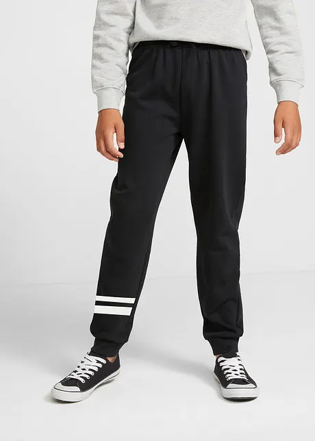 Joggebukse i myk bomullsmiks (2-pack), bonprix