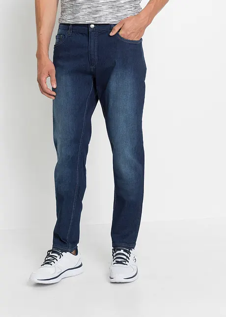 Regular Fit stretchjeans med komfortsnitt, Tapered, bonprix