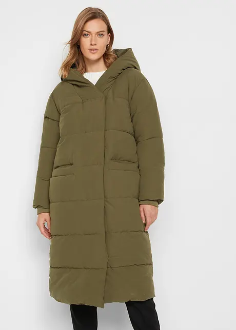 Vattert oversized kåpe med hette, av resirkulert polyester, bonprix