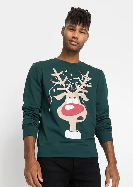 Sweatshirt med julemotiv, bonprix