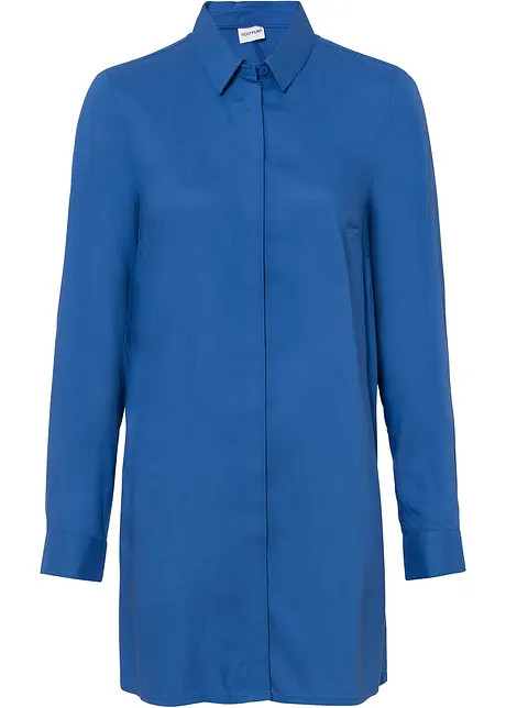 Lang bluse i lett viskose med splitt, bonprix