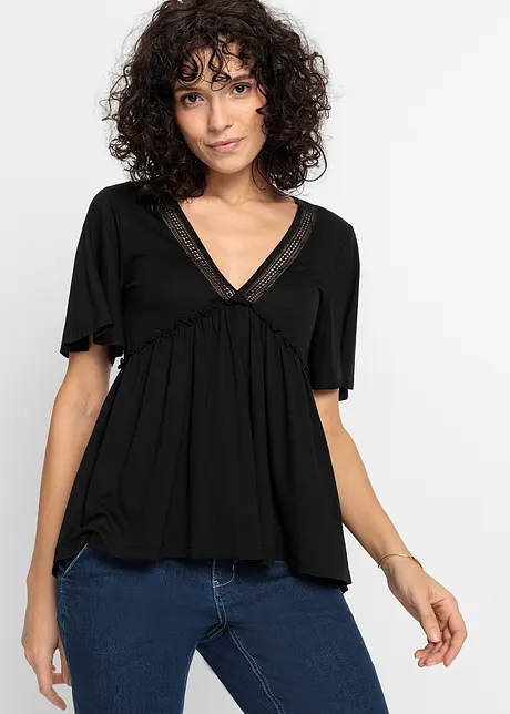 Boho-topp med blonde, BODYFLIRT