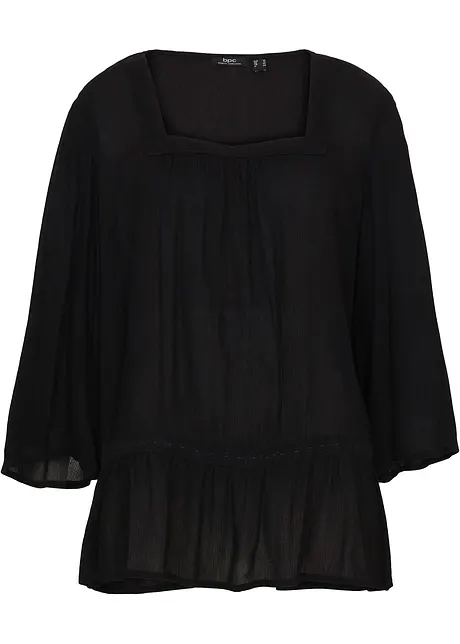 Blusetunika med firskåren utringning, bonprix