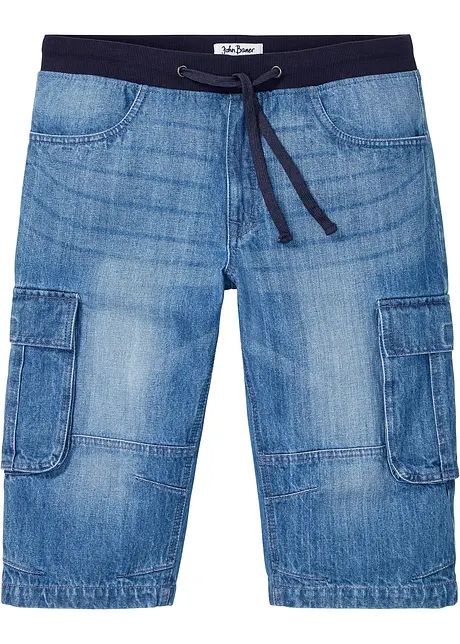 Lang bermudashorts i denim, Relaxed Fit, bonprix