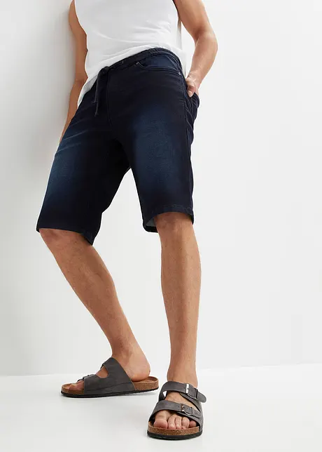 Bermudashorts i sweat-denim look med komfortsnitt, Regular Fit, bonprix