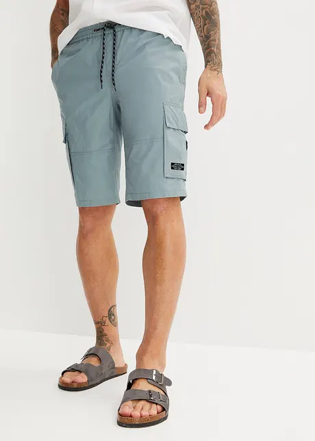 Pull on-bermudashorts med komfortsnitt og cargolommer, Regular Fit, bonprix