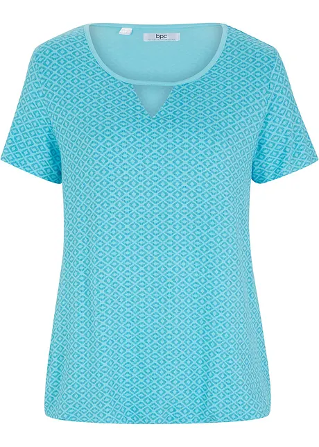 Top med elastikk nede, kort arm, bonprix