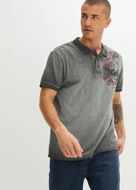 Piquè-poloshirt, kortermet, Loose Fit, bonprix