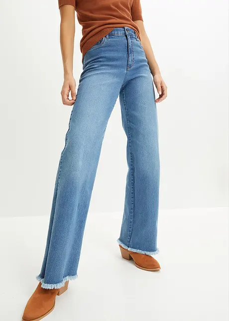 Wide Leg-jeans, High Waist, bonprix