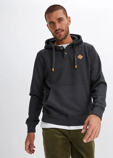Sweatshirt med hette og myk børstet innside, bonprix