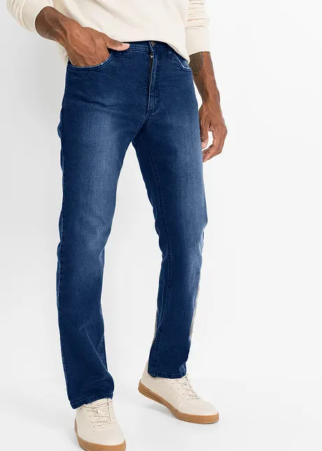 Regular Fit stretchjeans med komfortsnitt, Straight, bonprix