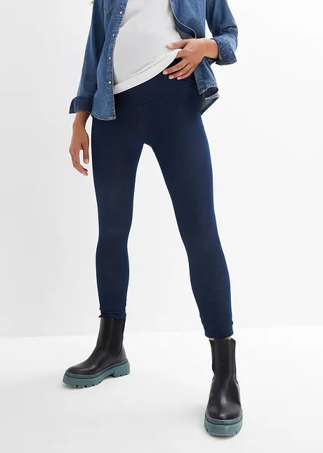 Myk mamma-termoleggings med jeanslook, bonprix