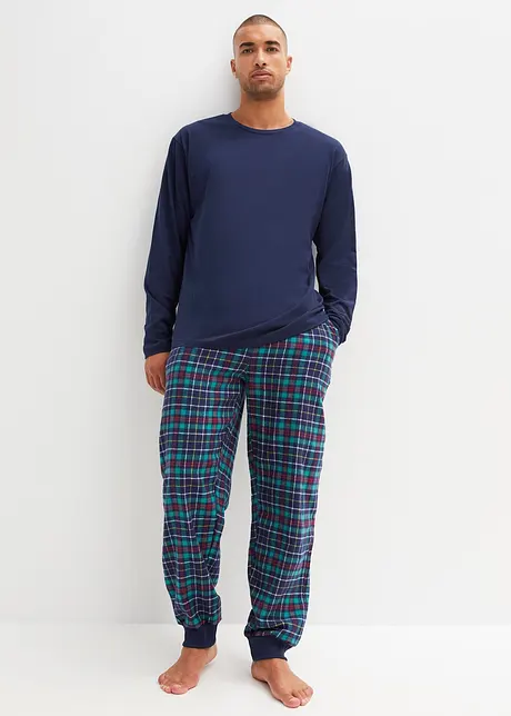 Pyjamas med flanellbukse, bonprix