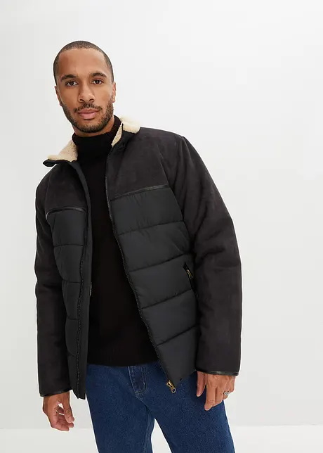Vinterjakke i material-miks, med resirkulert polyester, John Baner JEANSWEAR