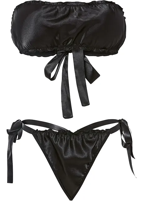 Bandeau-topp med knyting og stringtruse (2-delt sett), VENUS