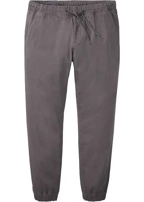 Loose Fit chinos med stretch slip on-bukse, Straight, bonprix