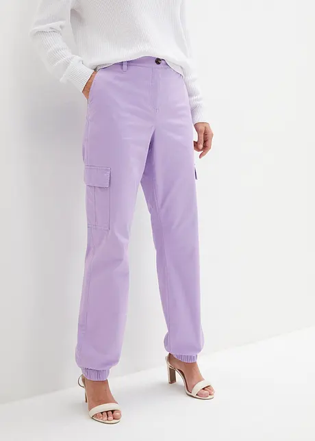 Cargobukse i bomull med stretch, bonprix