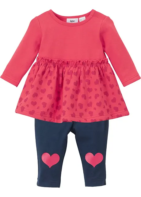 Sweatshirt og leggings til baby (2-delt sett, økologisk bomull), bpc bonprix collection