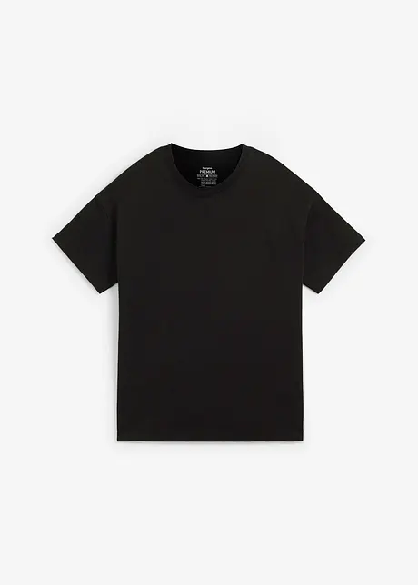 Oversized topp i formstabil økologisk bomull, bonprix