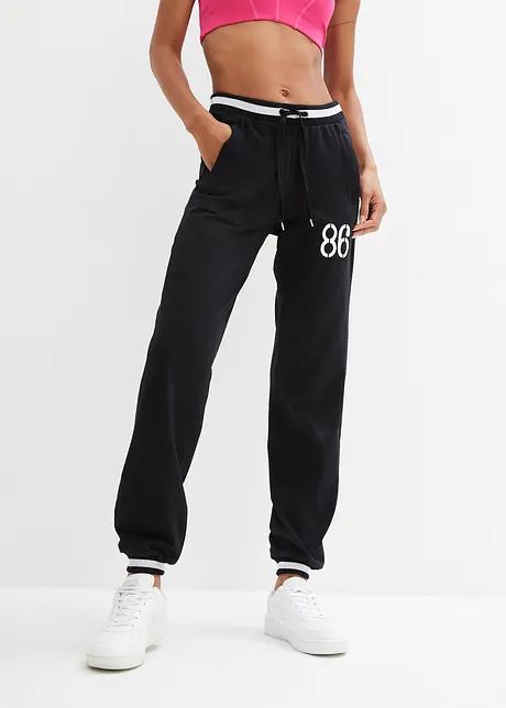 Joggebukse i elastisk bomullsmiks, bonprix