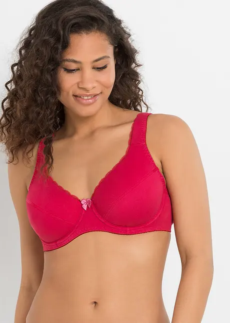 BH med bøyle og økologisk bomull (3-pack), bonprix