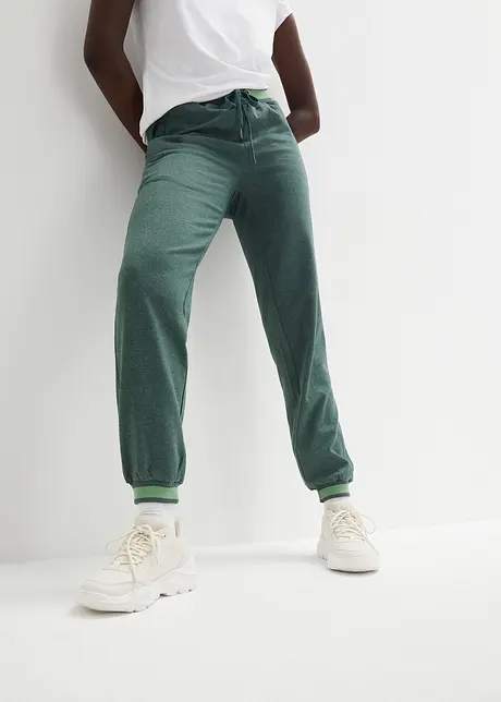 Joggebukse i bomullsmiks (2-pack), bonprix