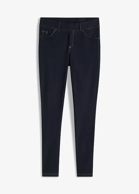 Leggings i denim look av bomullsmiks, bonprix