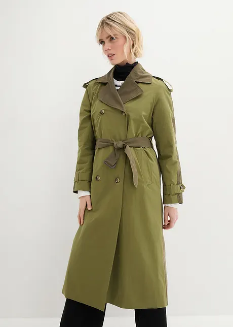 Tofarget trenchcoat, bonprix