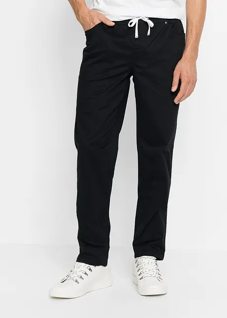 Regular Fit pull on-bukse med stretch, Straight, bonprix