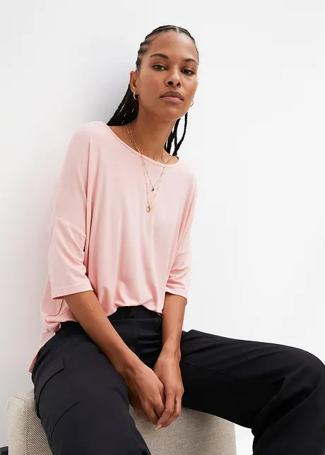 Boxy topp i myk viskosemiks, bonprix