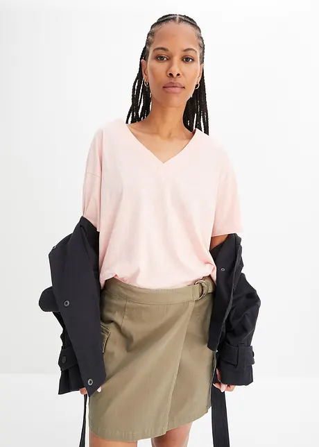 Oversized topp av ren økologisk bomull, bonprix