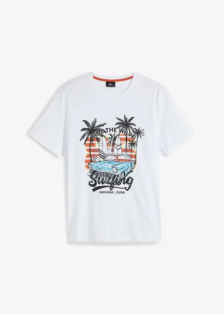 T-skjorte i 100% økologisk bomull, bonprix