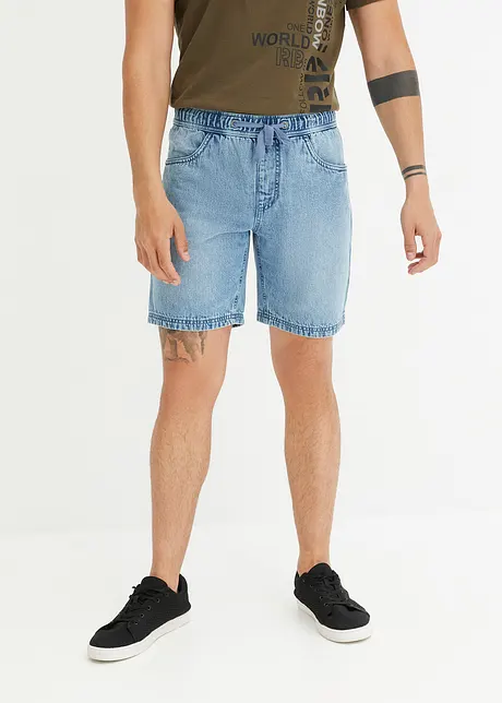 Lang slip on-jeansshorts, Regular Fit, John Baner JEANSWEAR