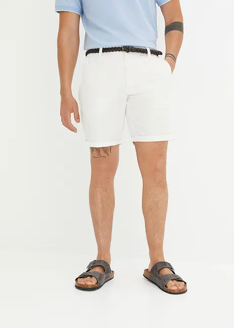 Chino-bermuda med belte. Regular Fit, bpc bonprix collection