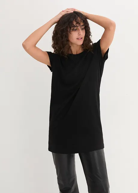 Boxy lang topp, kort arm, bonprix