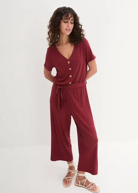 Jersey-jumpsuit i viskosemiks, bonprix